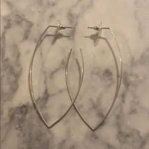Open silver hoops